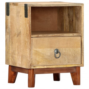 Bedside Cabinet Natural Wood Solid rough mango wood 20....