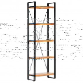 Bookcase Natural wood and black