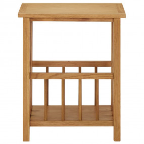 Magazine Table Natural Oak Solid Oak Wood, MDF Compact