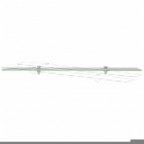 Floating Shelf Set of 2 Frosted Tempered safety glass, ...