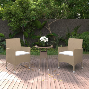 Garden Dining Set Beige