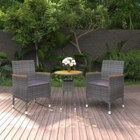 Garden Dining Set Grey