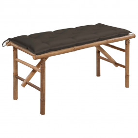 Garden Bench Natural Bamboo Bamboo Medium Foldable Gard...