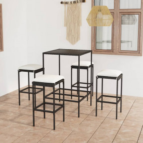 Garden Bar Set Black