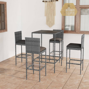 Garden Bar Set Grey