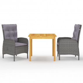 Garden Dining Set Gray