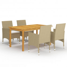 Dining Set Beige, Cream White