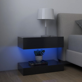 Bedside Cabinet Grey Engineered wood Standard Bedside C...