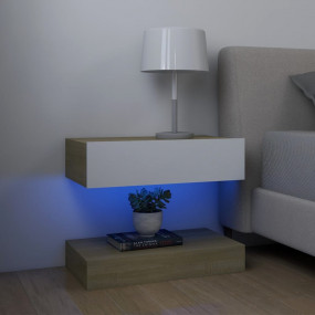 Bedside Cabinet White Engineered wood Medium Bedside Ca...
