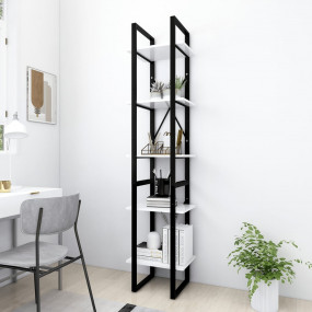 Book Cabinet White Engineered wood, metal Standard Book...