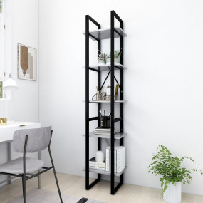 Book Cabinet Concrete Grey Engineered wood, Metal Book ...