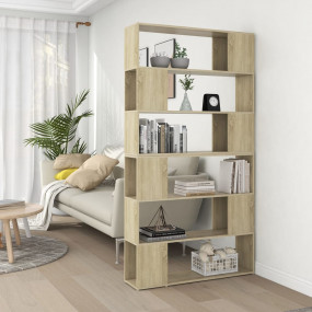 Book Cabinet Room Divider Sonoma oak Engineered wood 74...