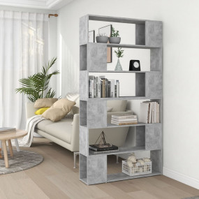 Book Cabinet Room Divider Concrete grey Engineered wood...