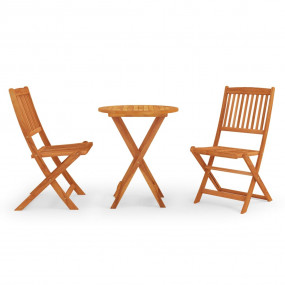 Outdoor Dining Set Wooden Solid eucalyptus wood Compact
