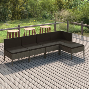 Garden Lounge Set Grey