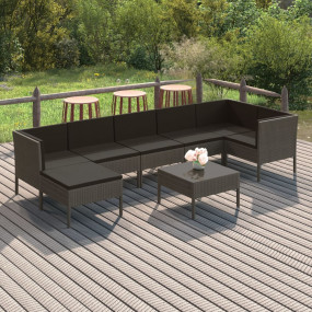 Garden Lounge Set Grey, Anthracite