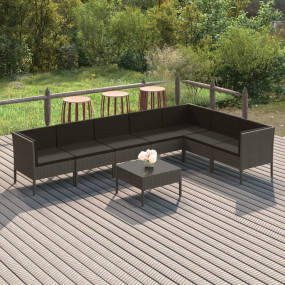 Garden Lounge Set Grey