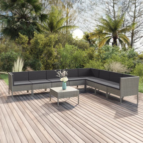 Garden Lounge Set Grey, Anthracite