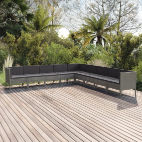 Garden Lounge Set Grey, Anthracite