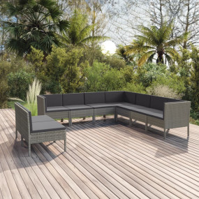 Garden Lounge Set Grey