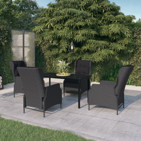 Garden Dining Set Dark Gray