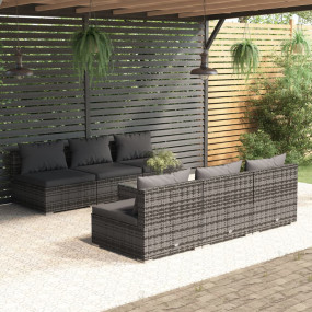 Garden Lounge Set Grey, Anthracite