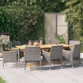Garden Dining Set Grey