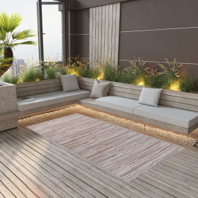 Outdoor Carpet Brown Polypropylene (PP) 31.5 x 59.1 in