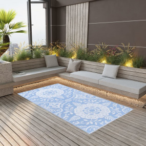 Outdoor Carpet Baby blue Polypropylene 31.5 x 59.1 in D...