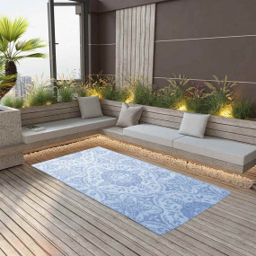 Outdoor Carpet Baby blue Polypropylene 63.0 x 90.6 in P...