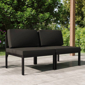 2-seater Outdoor Sofa Anthracite