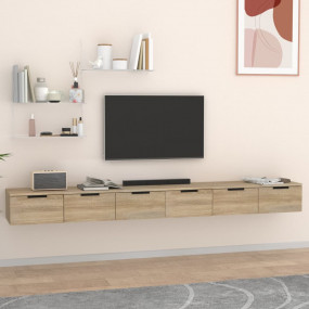Wall Cabinet Set of 2 Sonoma oak Engineered wood