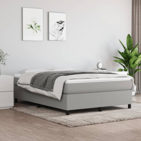 Bed Frame Light Grey 100% polyester, plywood, engineere...