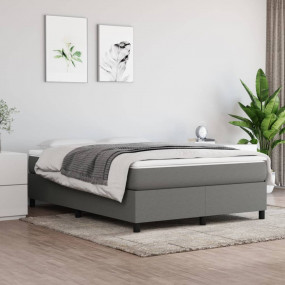 Bed Frame Dark grey 100% polyester fabric, plywood, eng...