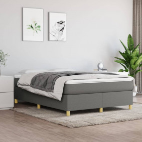 Bed Frame Dark Gray 100% polyester fabric, plywood, eng...