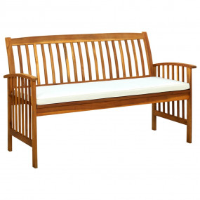 Garden Bench Warm Acacia Solid Acacia wood 57.9 in Ergo...