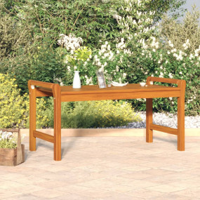 Coffee Table Natural Wood Solid Acacia Wood Durable Cof...