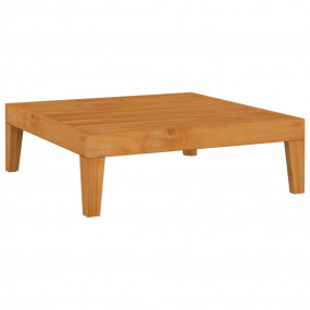 Garden Table Natural Wood Solid Acacia Wood Medium Modu...