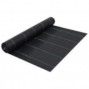 Weed Membrane Black with Green Stripes 100% Polypropyle...