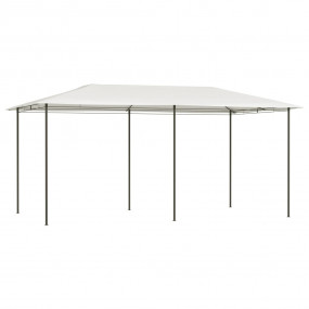 Gazebo Cream Fabric and Steel 9.8 x 17.4 ft Durable Gaz...