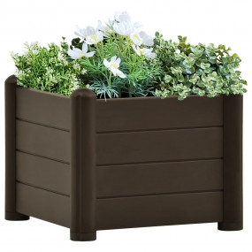 Raised Bed Mocha Polypropylene 16.9 in Raised Bed Squar...
