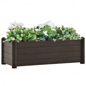 Raised Bed Mocha Polypropylene Medium UV-resistant mate...