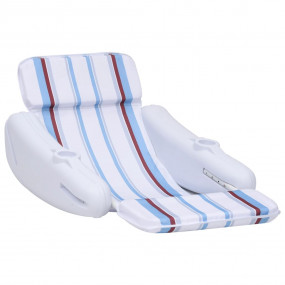 Pool Chair White, blue, brown HDPE, polyester Large Fol...