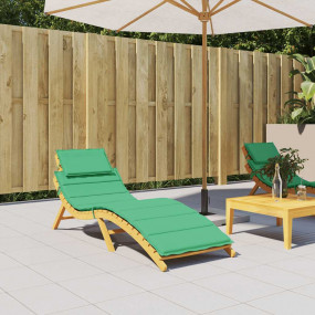 Sun Lounger Cushion Green Oxford fabric 73.2 x 22.8 in