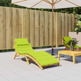 Sun Lounger Cushion Bright Green Oxford Fabric (100% Po...