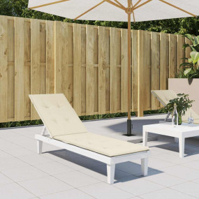 Deck Chair Cushion Cream Oxford fabric Deck Chair Cushi...