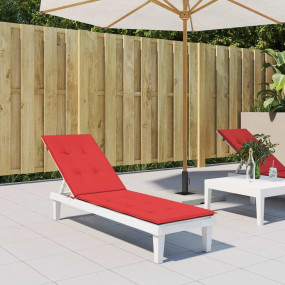 Deck Chair Cushion Red Oxford fabric (100% polyester) M...