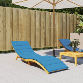 Sun Lounger Cushion Blue Oxford fabric 78.7x27.6x1.2in