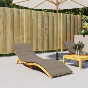 Sun Lounger Cushion Taupe Oxford fabric (100% polyester...