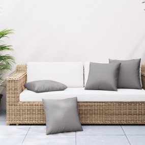 Throw Pillow Set of 4 Grey 100% polyester 23.6 in x 23....
